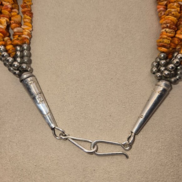 Tony Aguilar Jr Orange Spiny Oyster Necklace - Picture 2 of 6